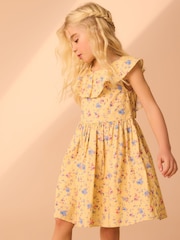 Rochie de ocazie din bumbac Laura Ashley Floral - Imaginea 1 din 4