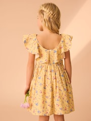 Rochie de ocazie din bumbac Laura Ashley Floral - Imaginea 2 din 4
