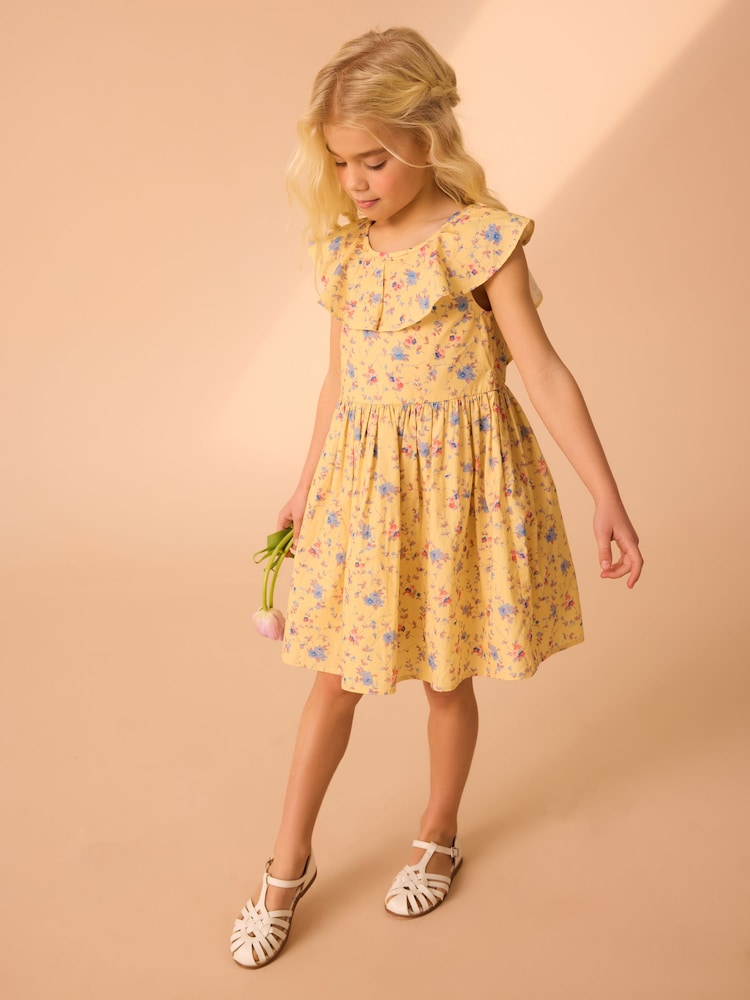 Robe de bal Laura Ashley en coton à fleurs - Image 3 of 4