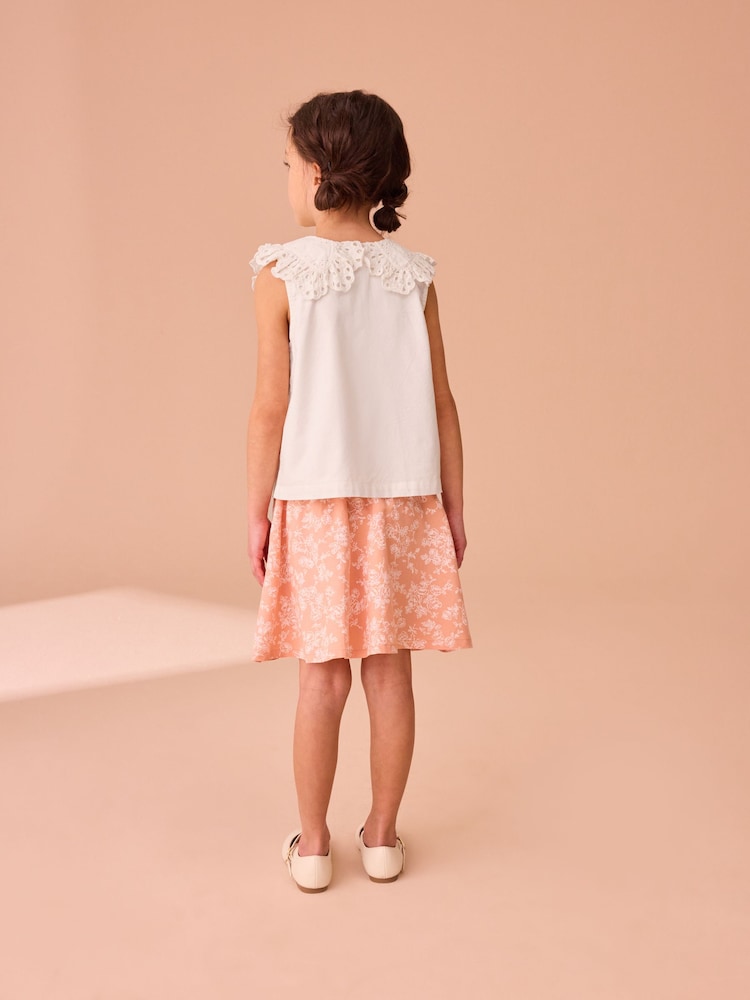 Conjunto de blusa bordada y falda floral de Laura Ashley - Imagen 2 de 10 Conjunto de blusa bordada y falda floral de Laura Ashley - Imagen 2 de 10