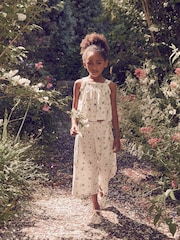 Conjunto de top y pantalón con estampado floral de Laura Ashley - Imagen 3 de 7