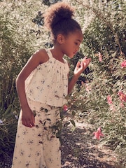 Conjunto de top y pantalón con estampado floral de Laura Ashley - Imagen 4 de 7