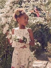 Conjunto de top y pantalón con estampado floral de Laura Ashley - Imagen 5 de 7