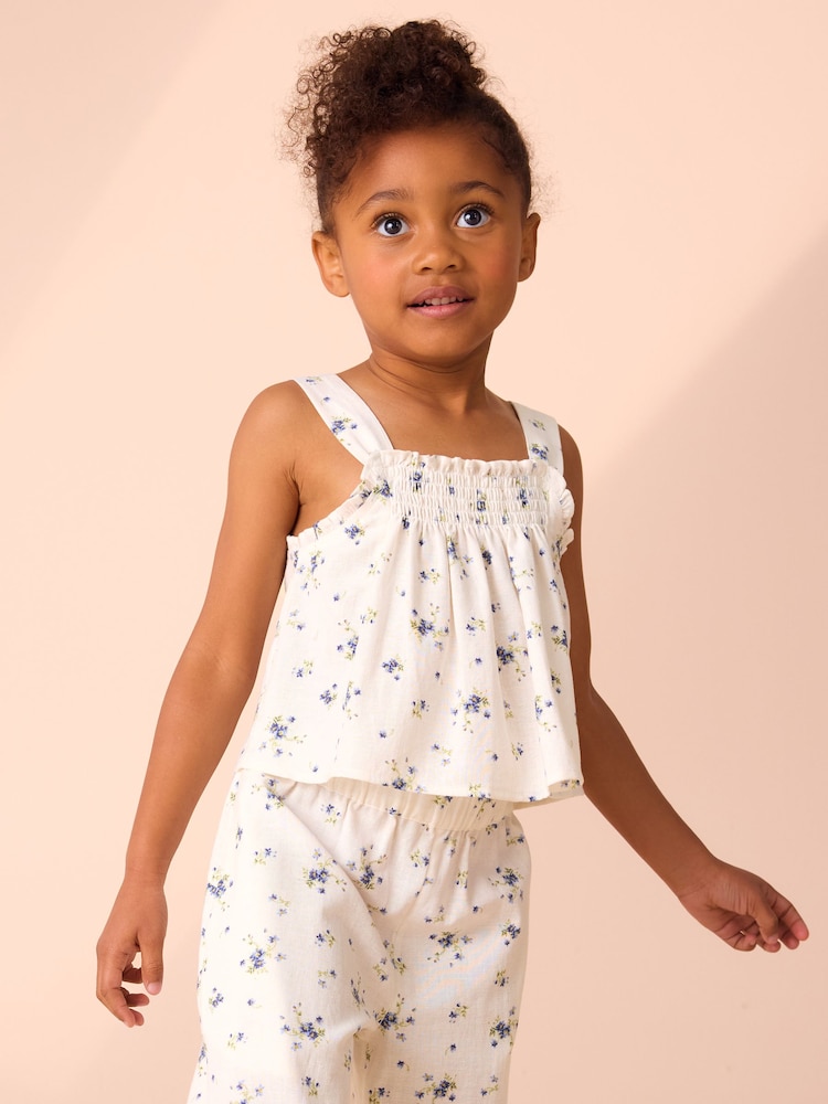 Conjunto de top y pantalón con estampado floral de Laura Ashley - Imagen 7 de 7