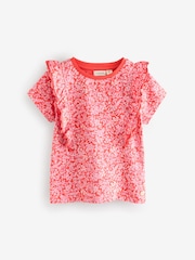 Laura Ashley Red/Pink Ric Rac Trim Short Sleeve 100% Cotton T-Shirts 3 Pack - Image 5 of 11