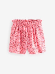 Laura Ashley Red/Pink 100% Cotton Jersey Shorts 3 Pack - Image 4 of 6