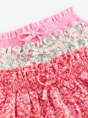 Laura Ashley Red/Pink 100% Cotton Jersey Shorts 3 Pack - Image 5 of 6