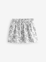 Laura Ashley Green/Blue 100% Cotton Jersey Shorts 3 Pack - Image 8 of 10
