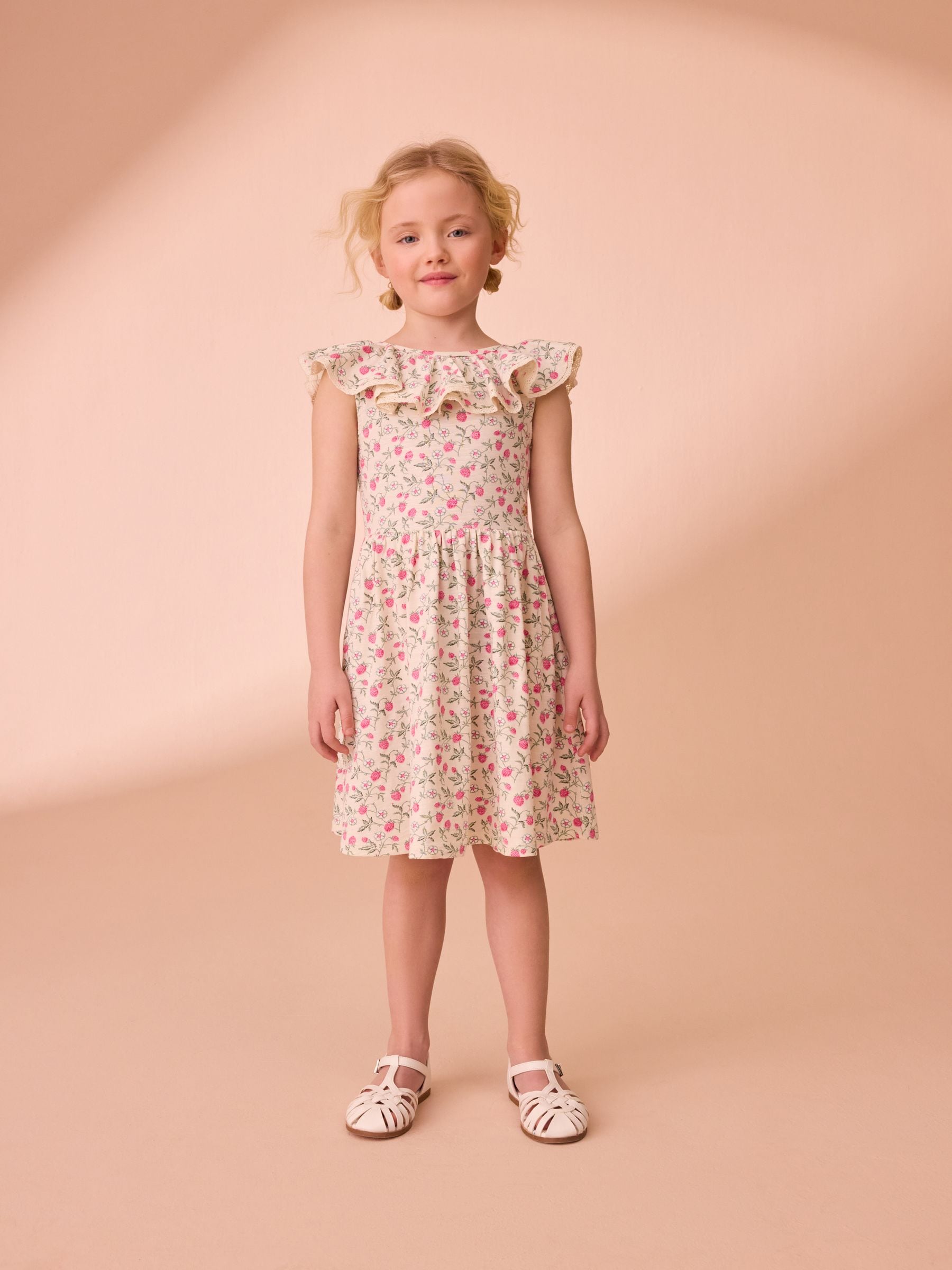 売れ筋ランキングも掲載中！ Ashley Laura Pink/Cream 100 Jersey Trimmed Lace Strawberry トップス