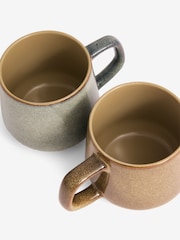 Set of 4 Natural Reactive Glaze Mugs - Image 3 of 4