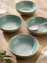 Sage Green Hampton Set of 4 Cereal Bowls - Image 1 of 4