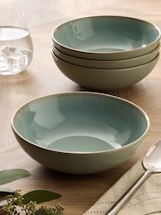 Sage Green Hampton Set of 4 Cereal Bowls - Image 2 of 4