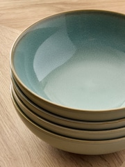 Sage Green Hampton Set of 4 Cereal Bowls - Image 3 of 4