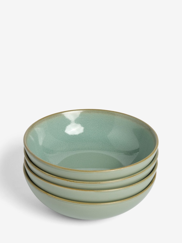 Sage Green Hampton Set of 4 Cereal Bowls - Image 4 of 4