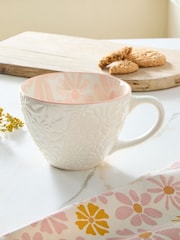 Set of 4 Pink Gracie Floral Mugs - Image 2 of 3