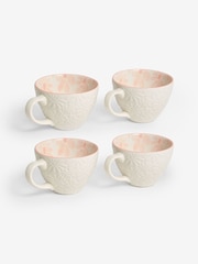 Set of 4 Pink Gracie Floral Mugs - Image 3 of 3