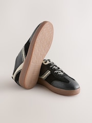 Black Forever Comfort® Leather Chunky Sole Lace-Up Trainers - Image 11 of 11