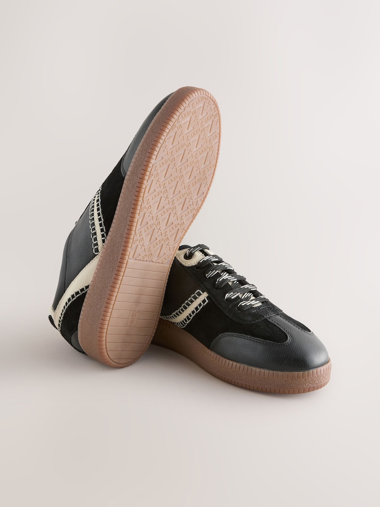 Negro - Forever Comfort® Leather Chunky Sole Lace-Up Trainers - Imagen 11 de 11 Negro - Forever Comfort® Leather Chunky Sole Lace-Up Trainers - Imagen 11 de 11