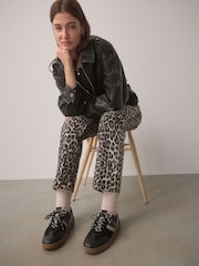 Black Forever Comfort® Leather Chunky Sole Lace-Up Trainers - Image 3 of 11