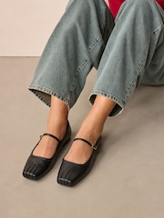 Black Standard Fit Forever Comfort® Square Toe Mary Jane Shoes - Image 4 of 8