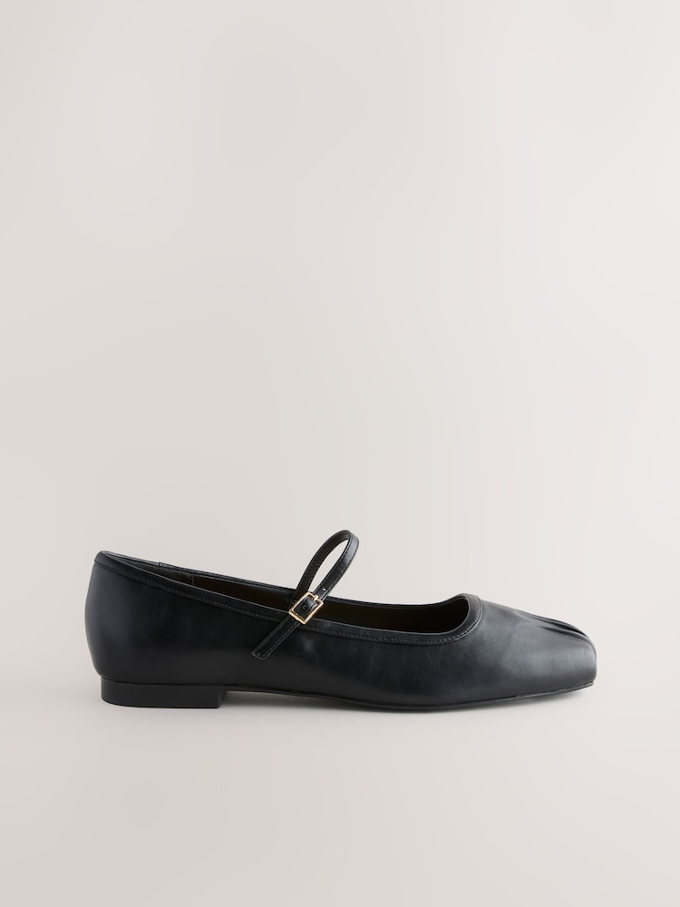 Black Standard Fit Forever Comfort® Square Toe Mary Jane Shoes - Image 6 of 8