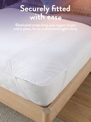 Slumberdown White Slumberdown Wonderful Wool Mattress Topper - Image 4 of 8