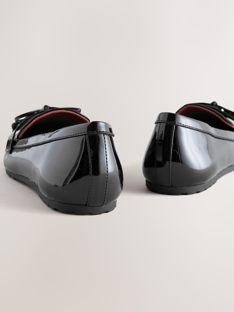 črna - Forever Comfort® Round Toe Patent pentlja Detail mokasini Ballet čevlji - Slika 7 iz 7 črna - Forever Comfort® Round Toe Patent pentlja Detail mokasini Ballet čevlji - Slika 7 iz 7