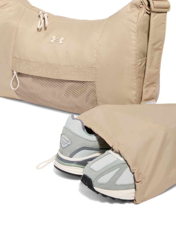 Under Armour Cream Studio Slouchy Duffle Bag - Image 3 of 5