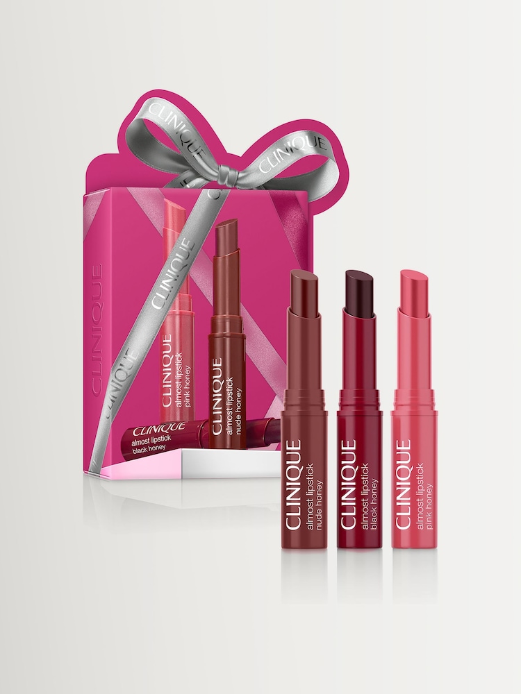 Clinique Almost Lipstick Honey Shades Makeup Gift Set (Worth £47) - Image 1 of 4