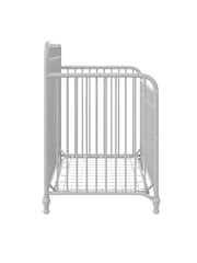 Little Seeds Grey Monarch Hill 3-in -1 Convertible Metal Crib - Image 5 of 6