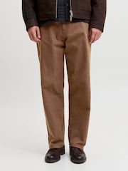 Brun - JACK & JONES Alex Baggy Fit Arbeidsbukser - Bilde 1 av 6