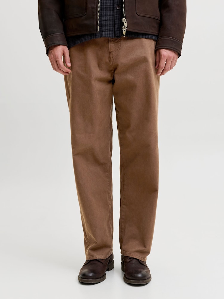 Brun - JACK & JONES Alex Baggy Fit Arbeidsbukser - Bilde 1 av 6