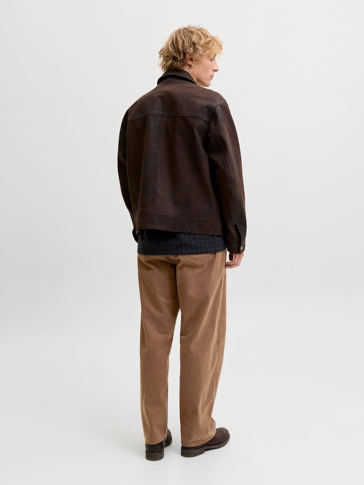 Brun - JACK & JONES Alex Baggy Fit Arbeidsbukser - Bilde 2 av 6