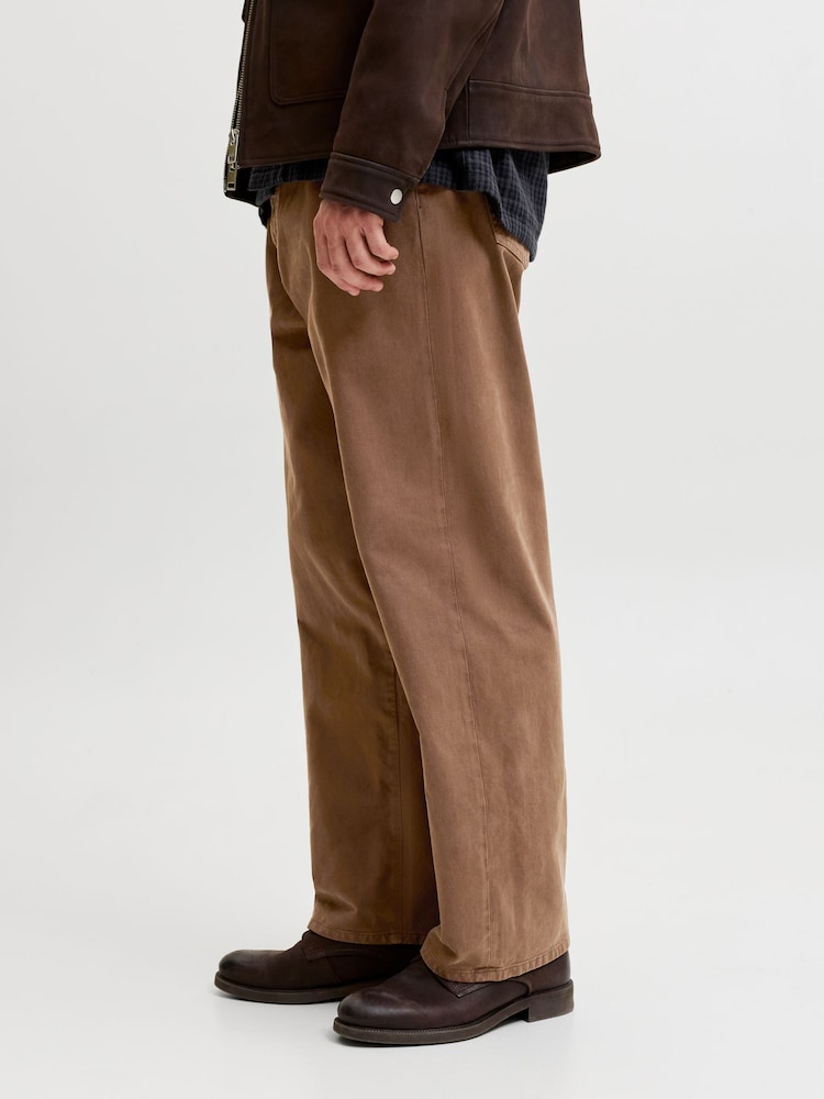 Brun - JACK & JONES Alex Baggy Fit Arbeidsbukser - Bilde 6 av 6