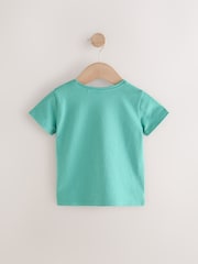 Green Have Fun Short Sleeve Sequin 100% Cotton T-Shirt - Image 2 of 4