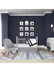 Little Seeds Grey Monarch Hill Dahlia Velvet Rocking Nursing Chair - Image 1 of 6