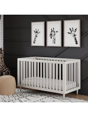 Little Seeds White Rowan Valley Flint 3-in-1 Convertible Cot Bed - Image 1 of 6