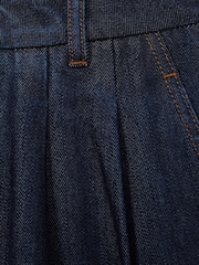Reiss Indigo Raymond Petite Double Pleat Wide Leg Jeans - Image 6 of 7