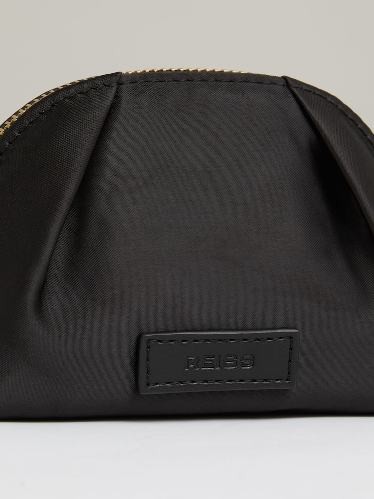Reiss Black Fifi Mini Cosmetics Bag - Image 2 of 4