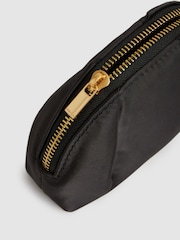 Reiss Black Fifi Mini Cosmetics Bag - Image 3 of 4