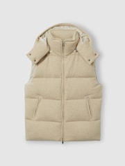 LES 100 CIEL Reiss | Les 100 Ciels Brushed-Cashmere Down Gilet - Bild 2 von 6