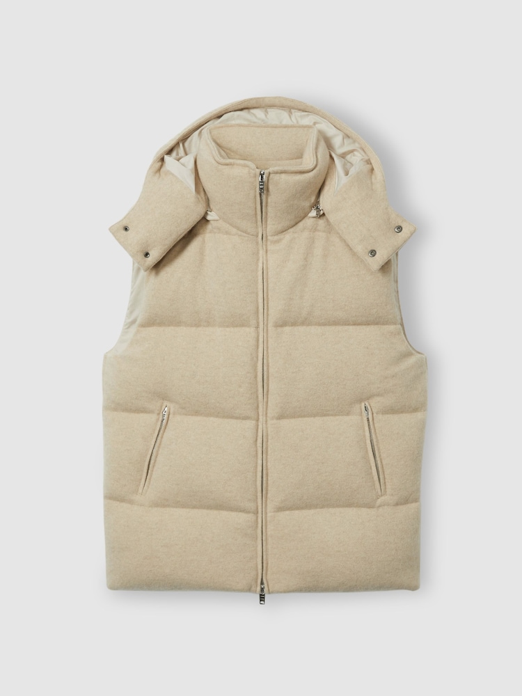 LES 100 CIEL Reiss | Les 100 Ciels Brushed-Cashmere Down Gilet - Bild 2 von 6