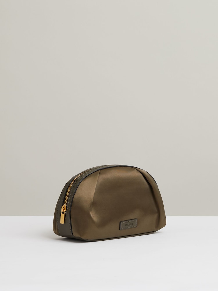 Reiss Olive Fiona Cosmetics Bag - Image 3 of 3