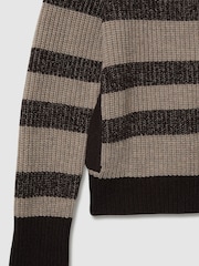 LES 100 CIEL Chocolate Reiss | Les 100 Ciels Wool and Cashmere Cardigan - Image 6 of 6