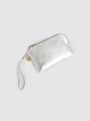 Reiss Silver Gloria Leather Coin Purse - Image 2 of 3