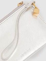 Reiss Silver Gloria Leather Coin Purse - Image 3 of 3