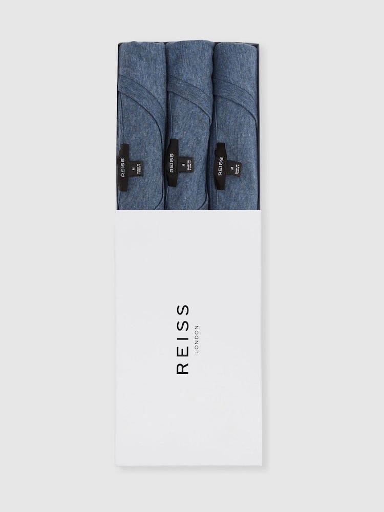 Azul fuerza aérea multicolor - Reiss Bless Crew Neck T-Shirts 3 Pack - Imagen 1 de 5
