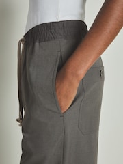 LES 100 CIEL Charcoal Reiss | Les 100 Ciels Twill Trousers with Lyocell and Wool - Image 4 of 6