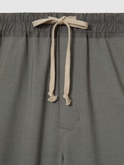 LES 100 CIEL Charcoal Reiss | Les 100 Ciels Twill Trousers with Lyocell and Wool - Image 6 of 6