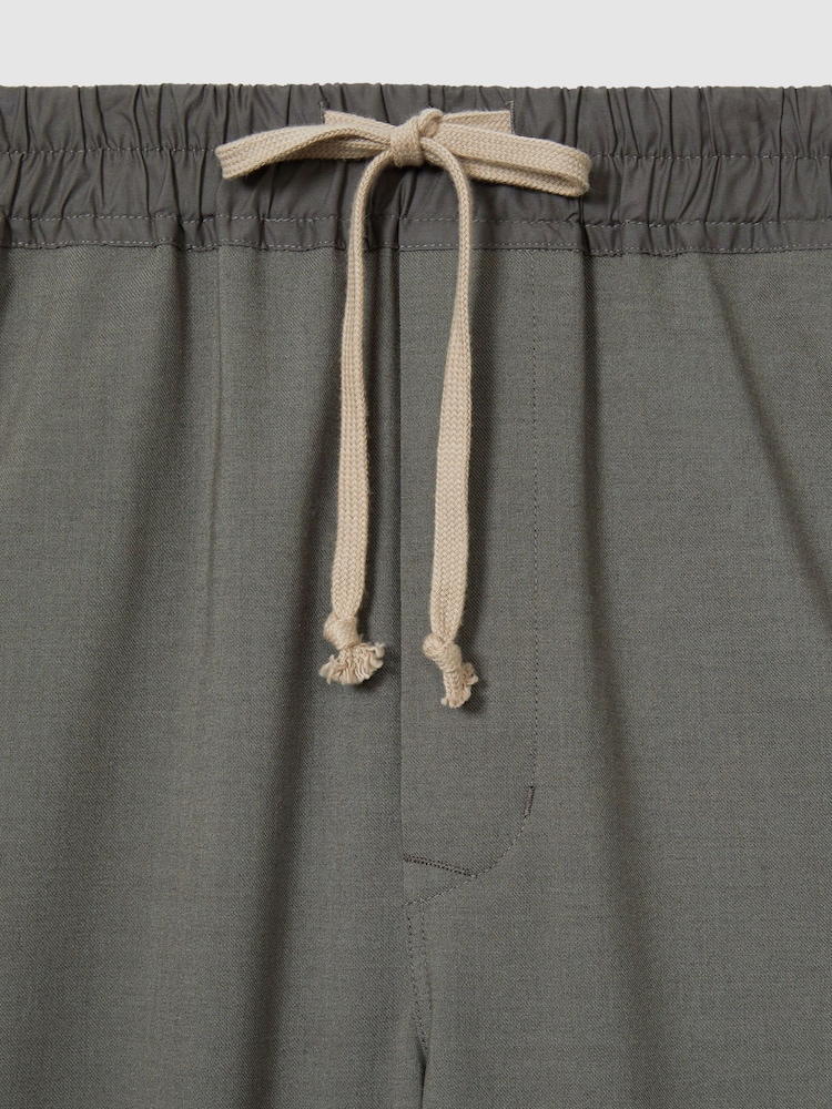 LES 100 CIEL Charcoal Reiss | Les 100 Ciels Twill Trousers with Lyocell and Wool - Image 6 of 6